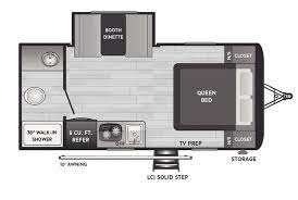 2022 KEYSTONE HIDEOUT 179RB, , floor-plans-day image number 0